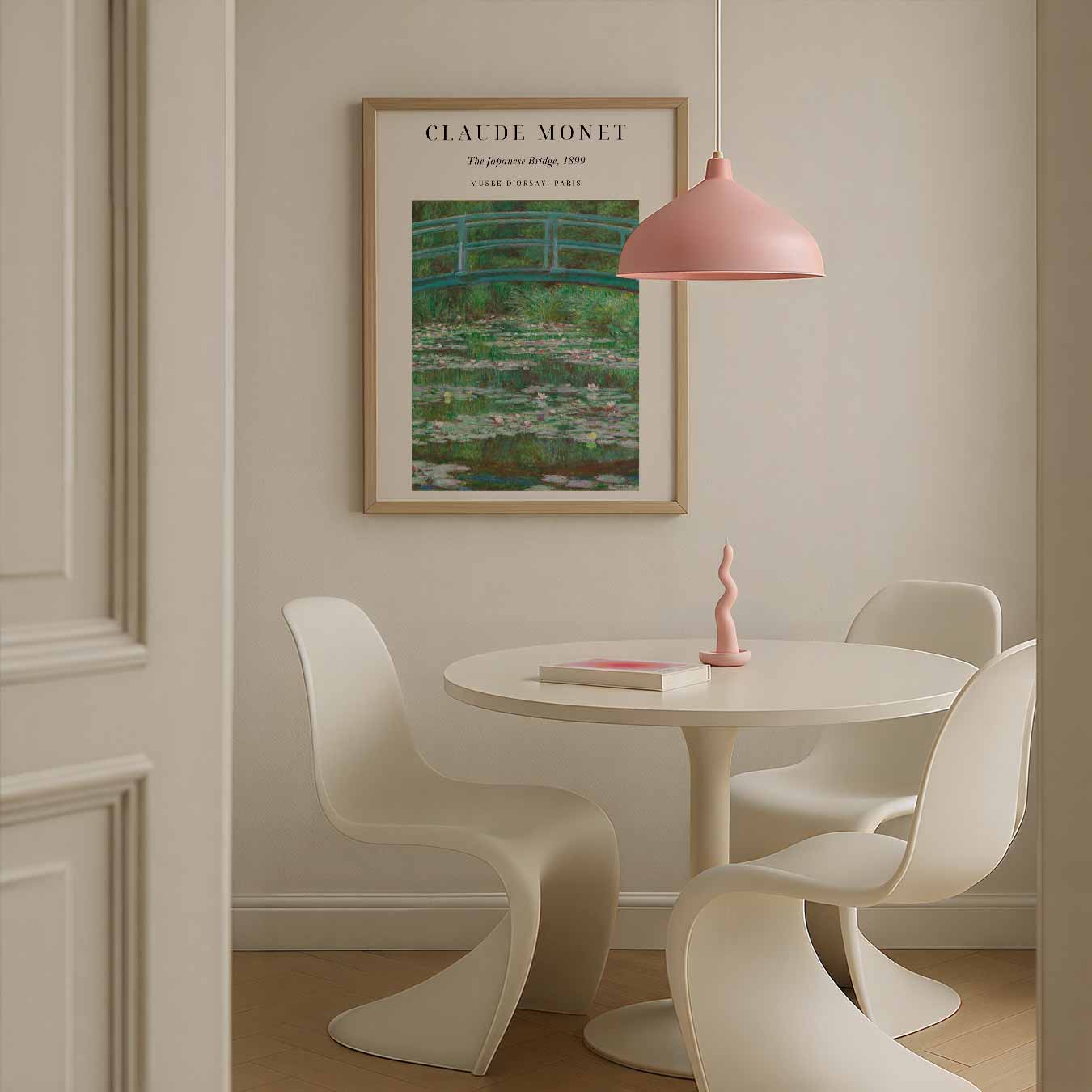 Monet's Betoverende Japanse Brug Poster