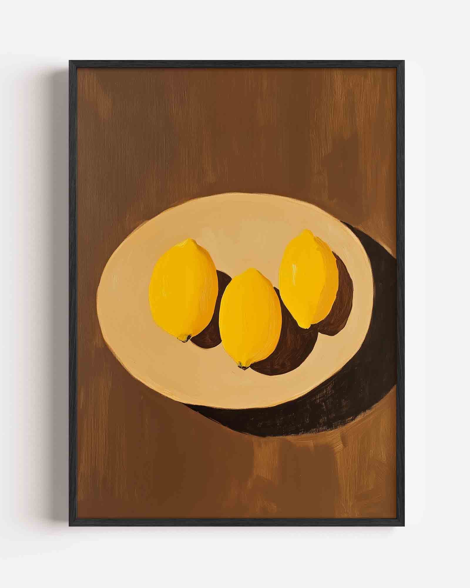 Citroenen op schaal Poster