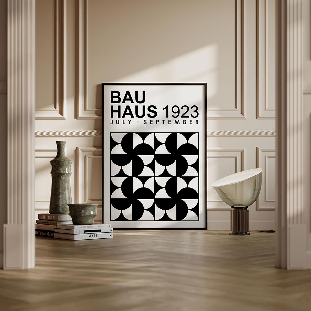 Zwart wit patronen Poster