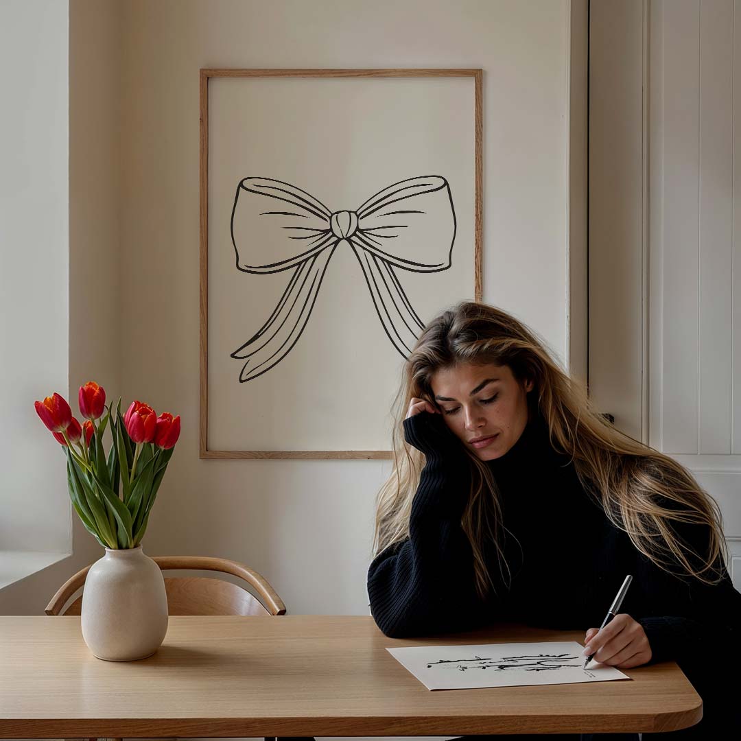 Elegante Strik Wanddecoratie Poster-WallArtistic