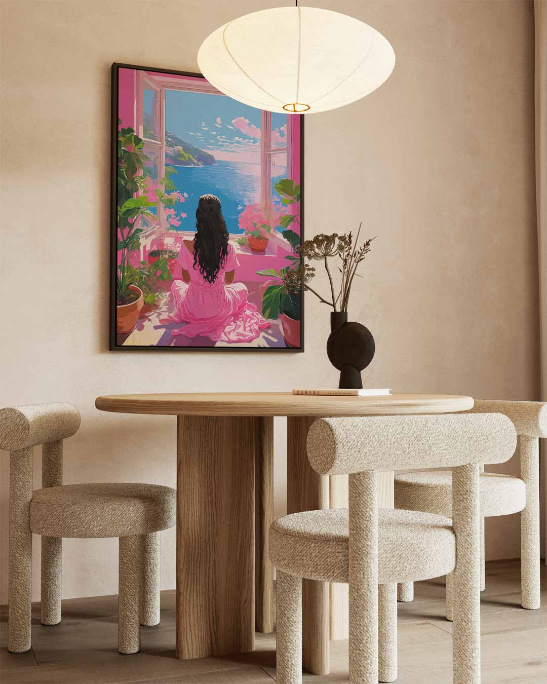 Dagdromen bij de Zee Kunstwerk-canvas-dibond-plexiglas-wanddecoratie-WallArtistic
