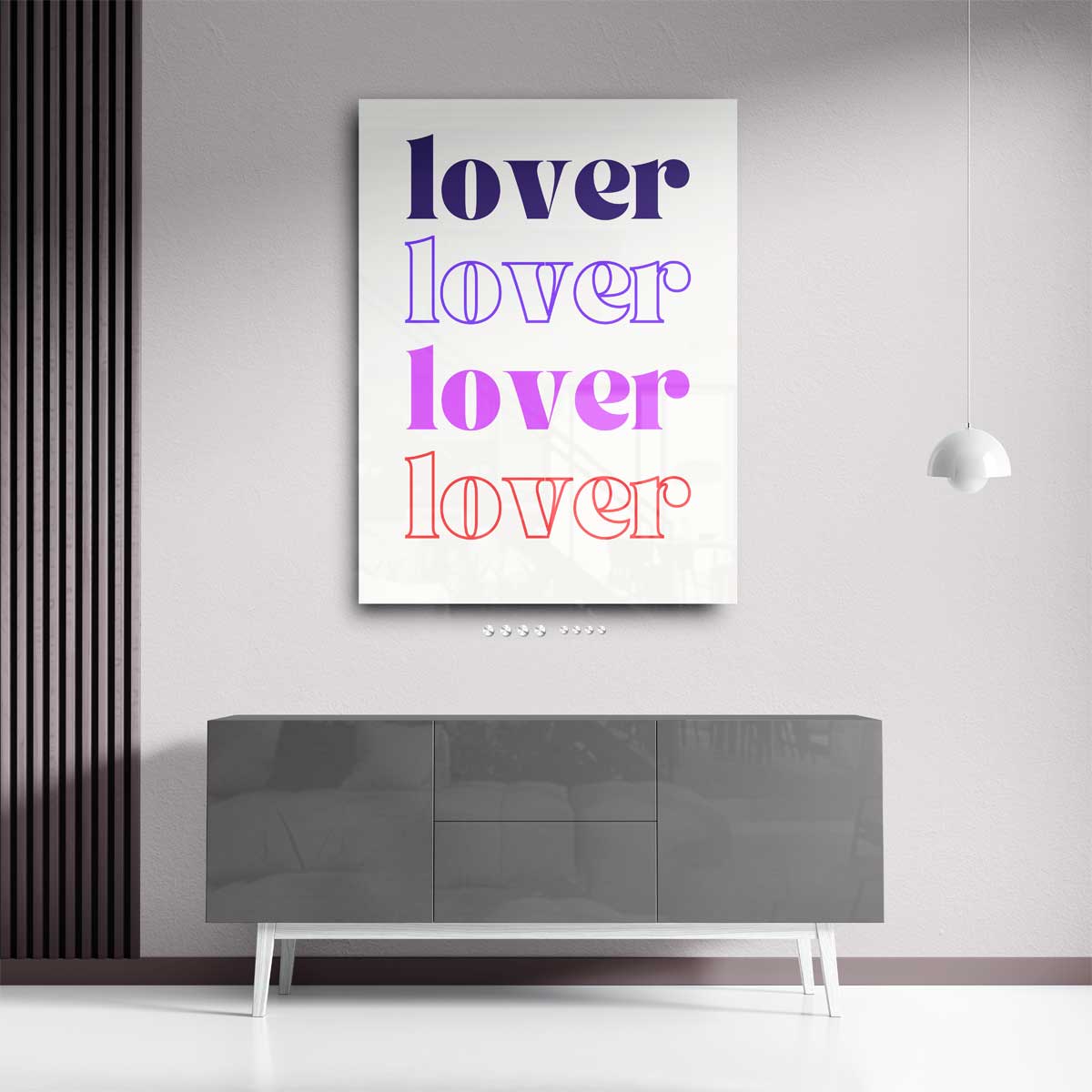 Kleurrijke Typografie Kunstwerk-canvas-dibond-plexiglas-wanddecoratie-WallArtistic