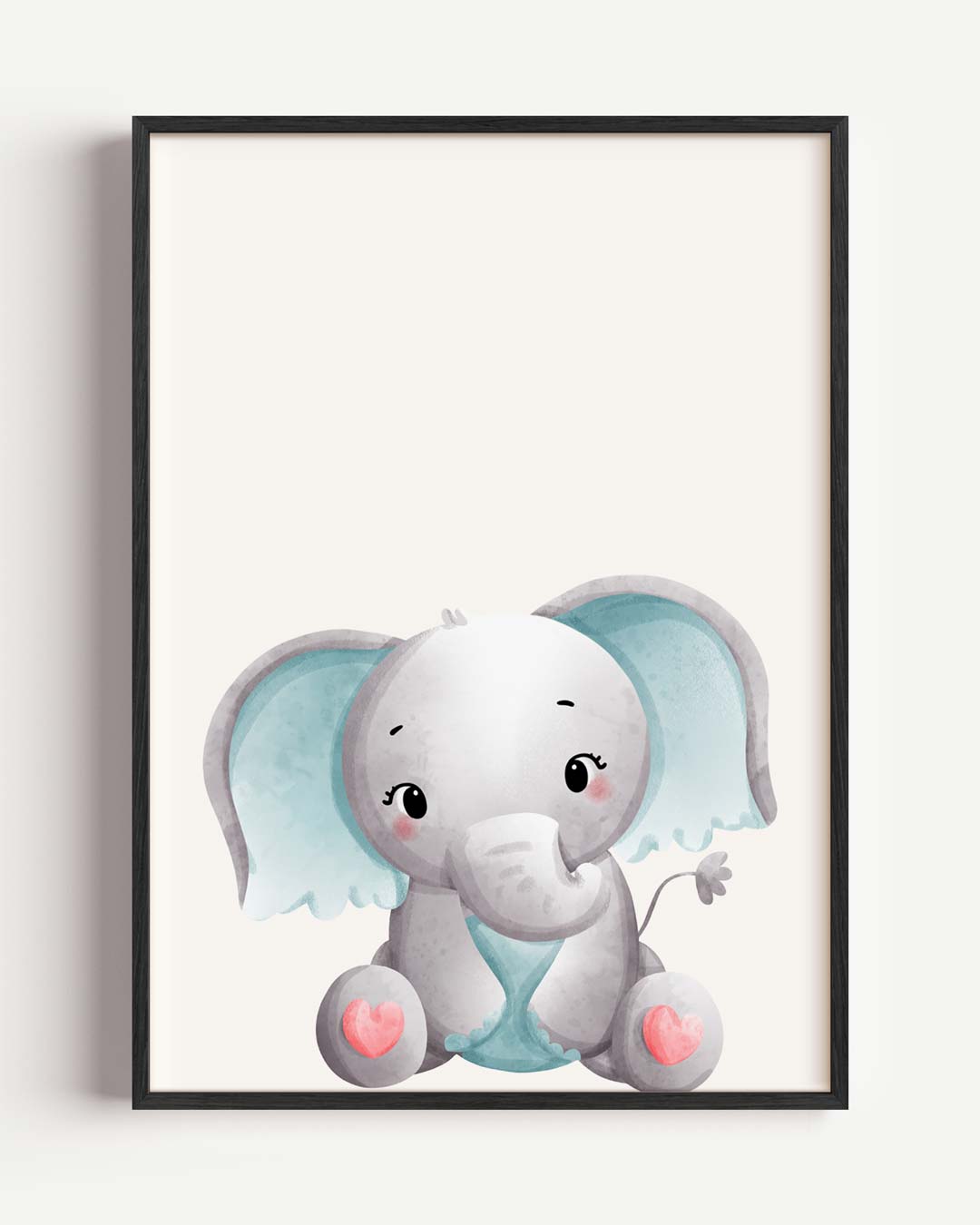 Schattige Olifantenposter-WallArtistic