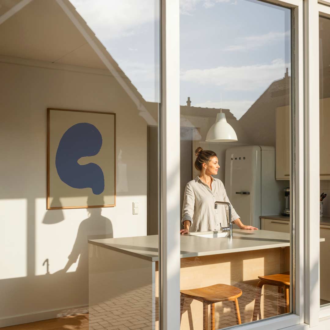 Abstracte Borrelende Vorm Poster-WallArtistic