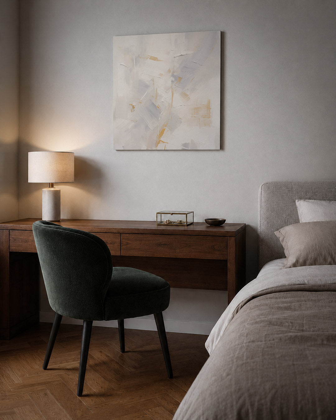 Lichte vegen compositie Kunstwerk