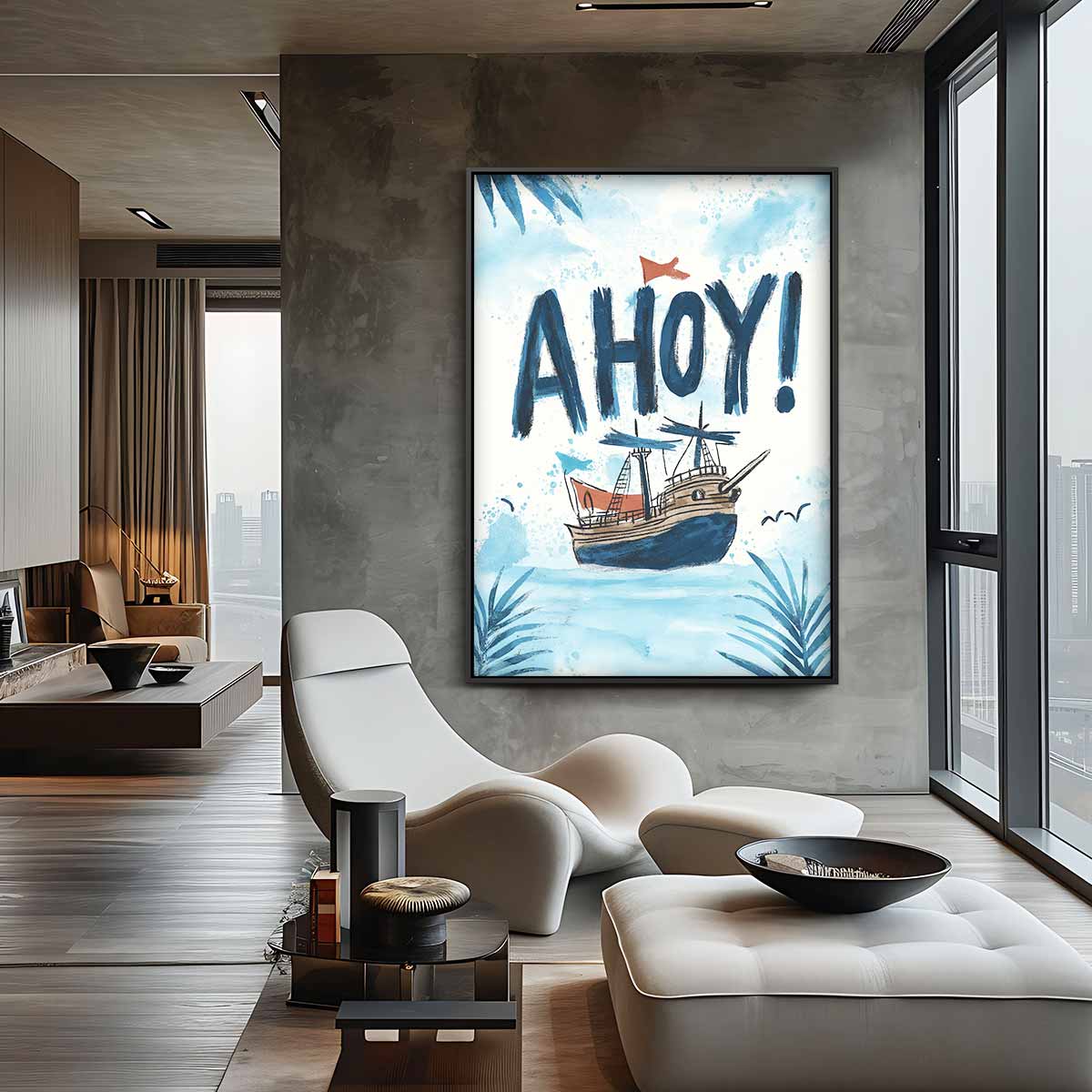 Maritiem Avontuur Schilderij Kunstwerk-canvas-dibond-plexiglas-wanddecoratie-WallArtistic