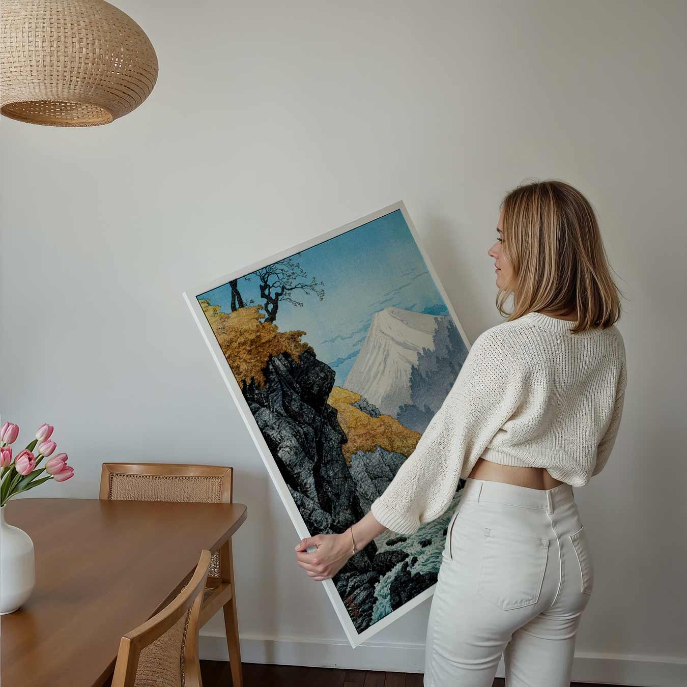 Japanese Mountain Landscape Poster-WallArtistic