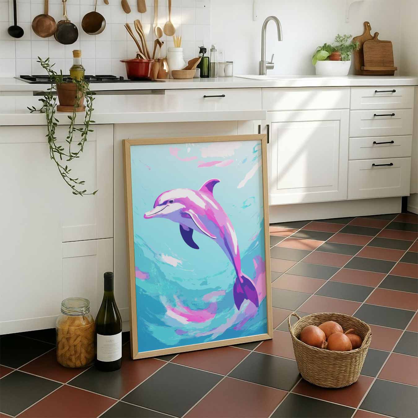 Speelse Dolfijnenpracht Poster