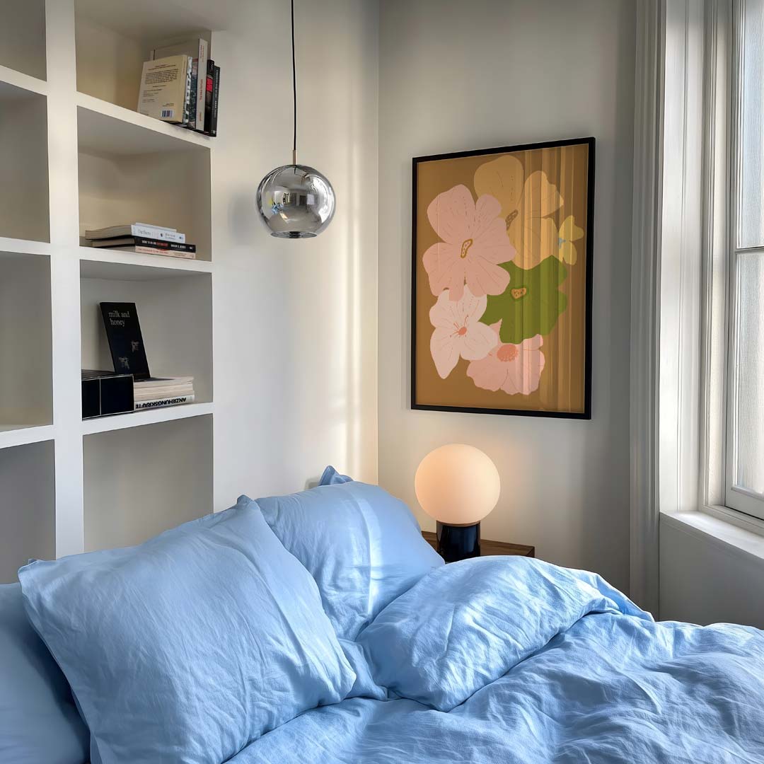 Bloemenpracht in Aardetinten Poster-WallArtistic