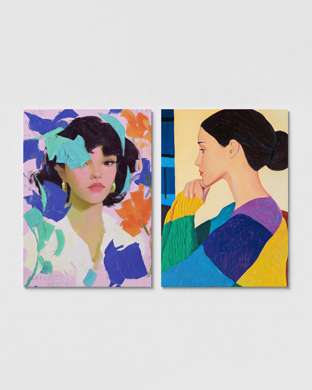 Kleurrijke vormen Posterset