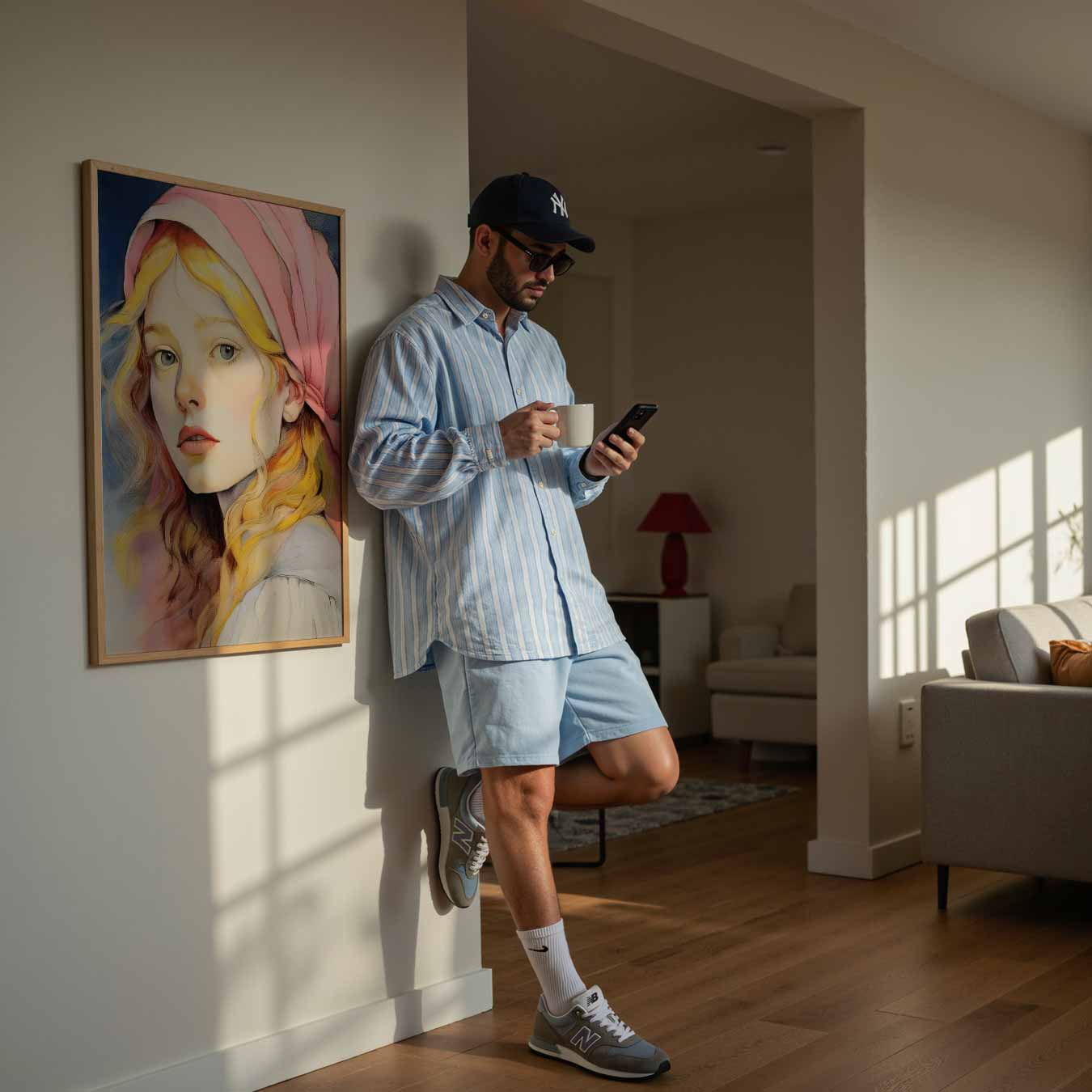 Dromerige Vintage Portretposter-WallArtistic