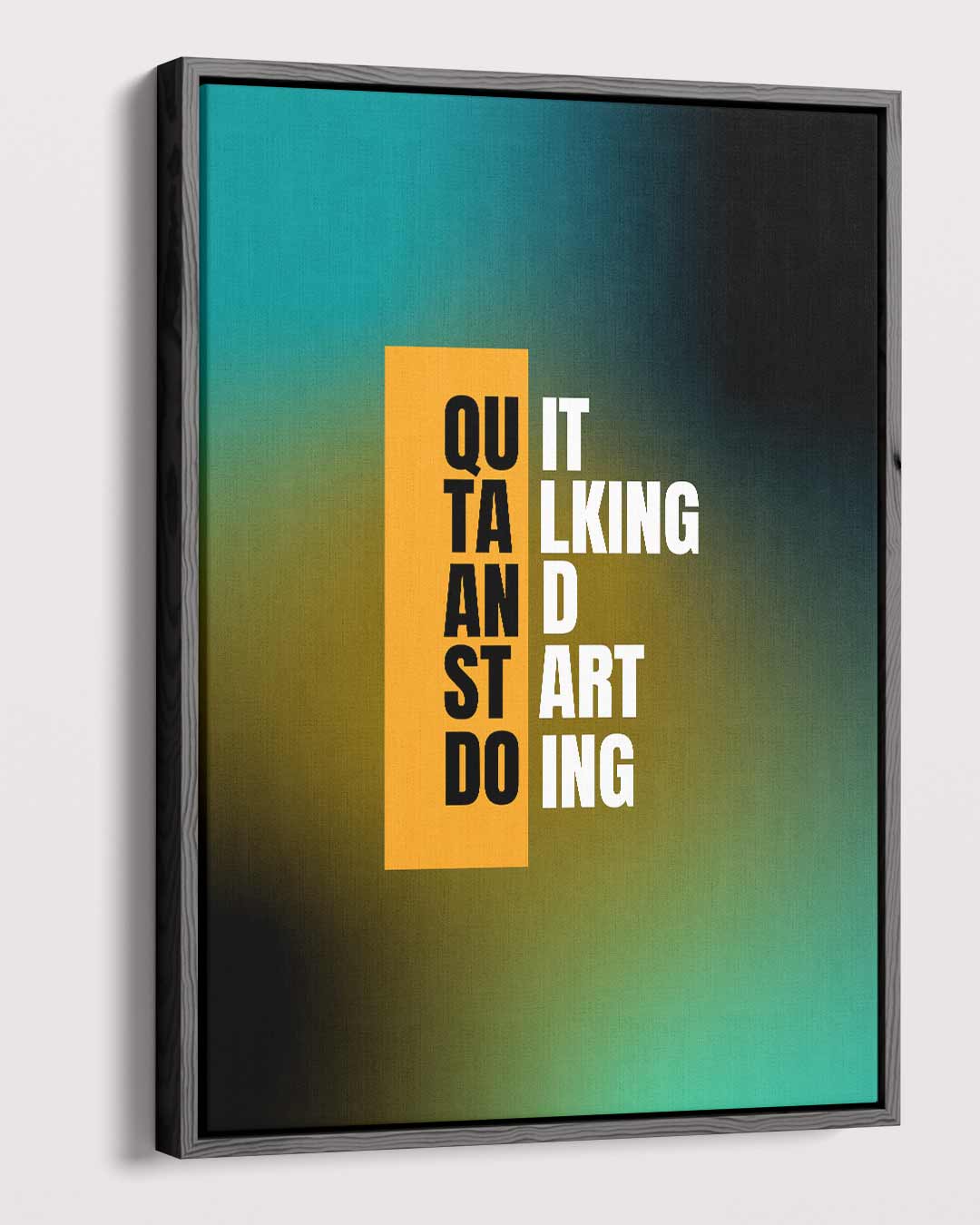 Inspirerende Typografie Poster Kunstwerk-canvas-dibond-plexiglas-wanddecoratie-WallArtistic