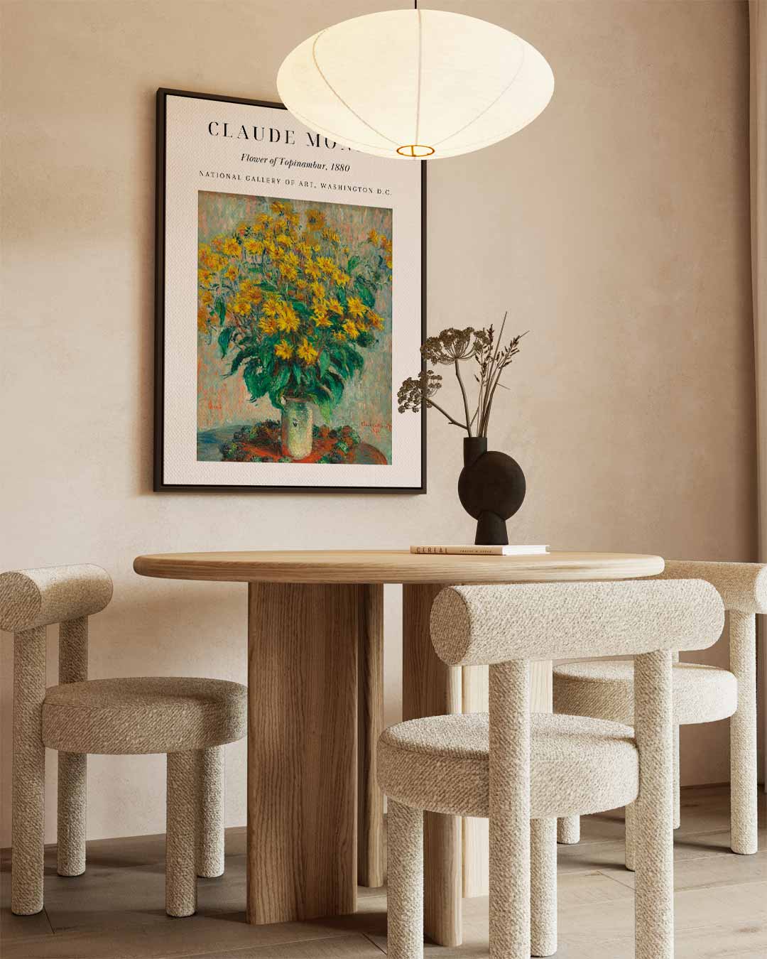 Zonnige Bloemenpracht in Vaas Kunstwerk-canvas-dibond-plexiglas-wanddecoratie-WallArtistic