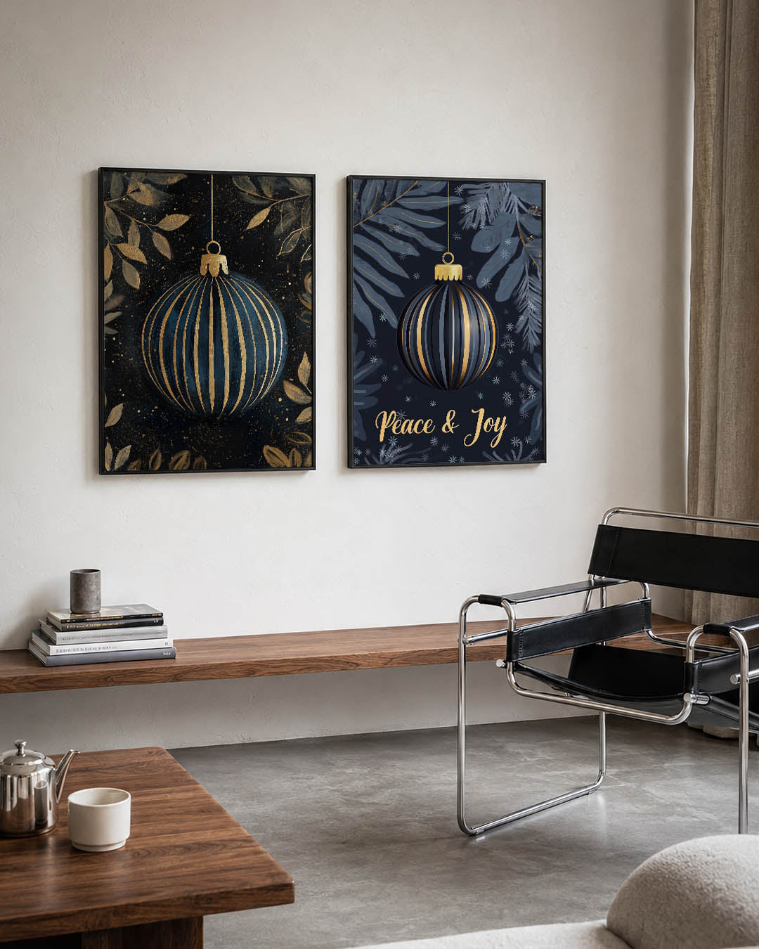 Gouden lijnenbalans Posterset