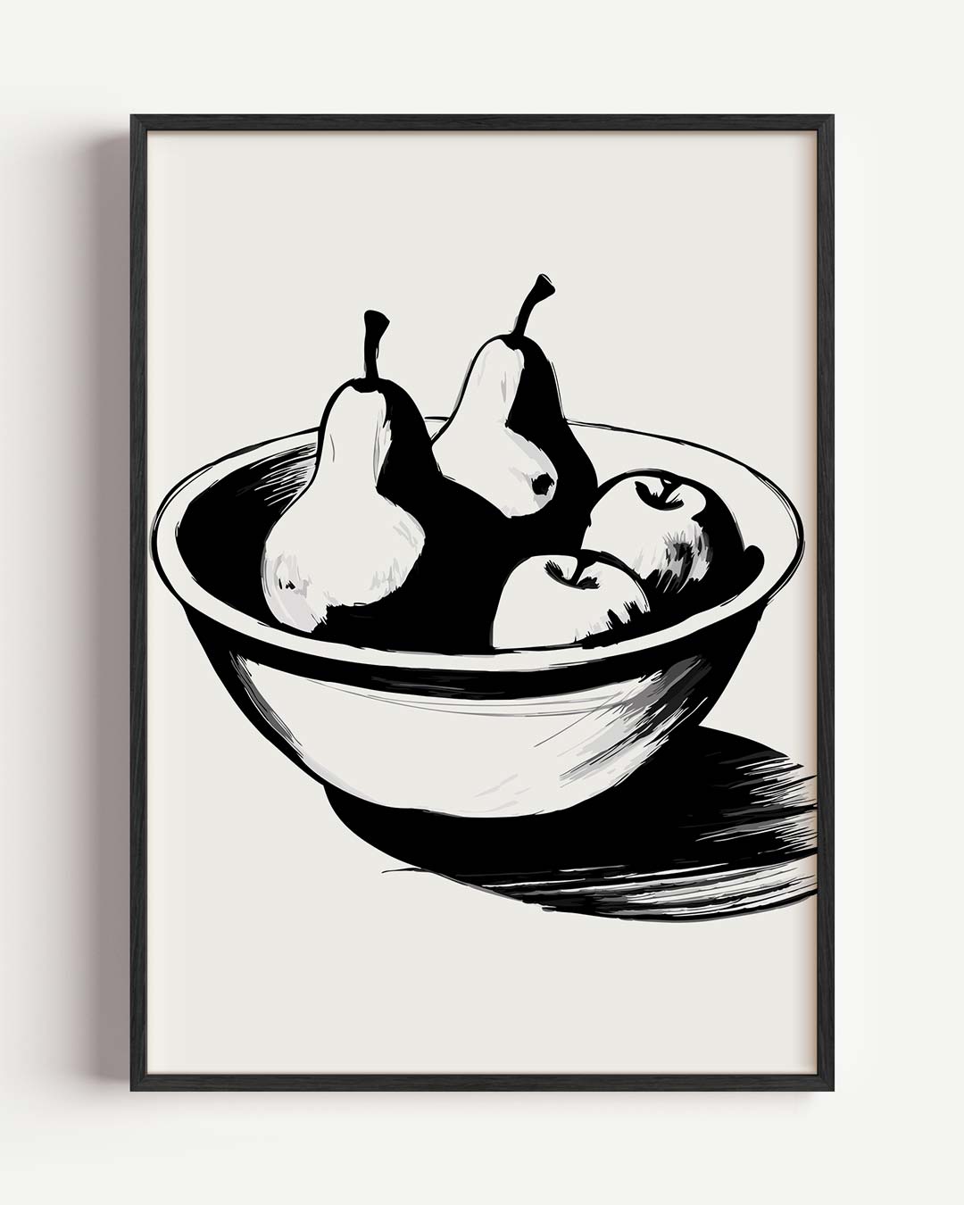 Smaakvolle Fruitschaal Illustratie Poster-WallArtistic