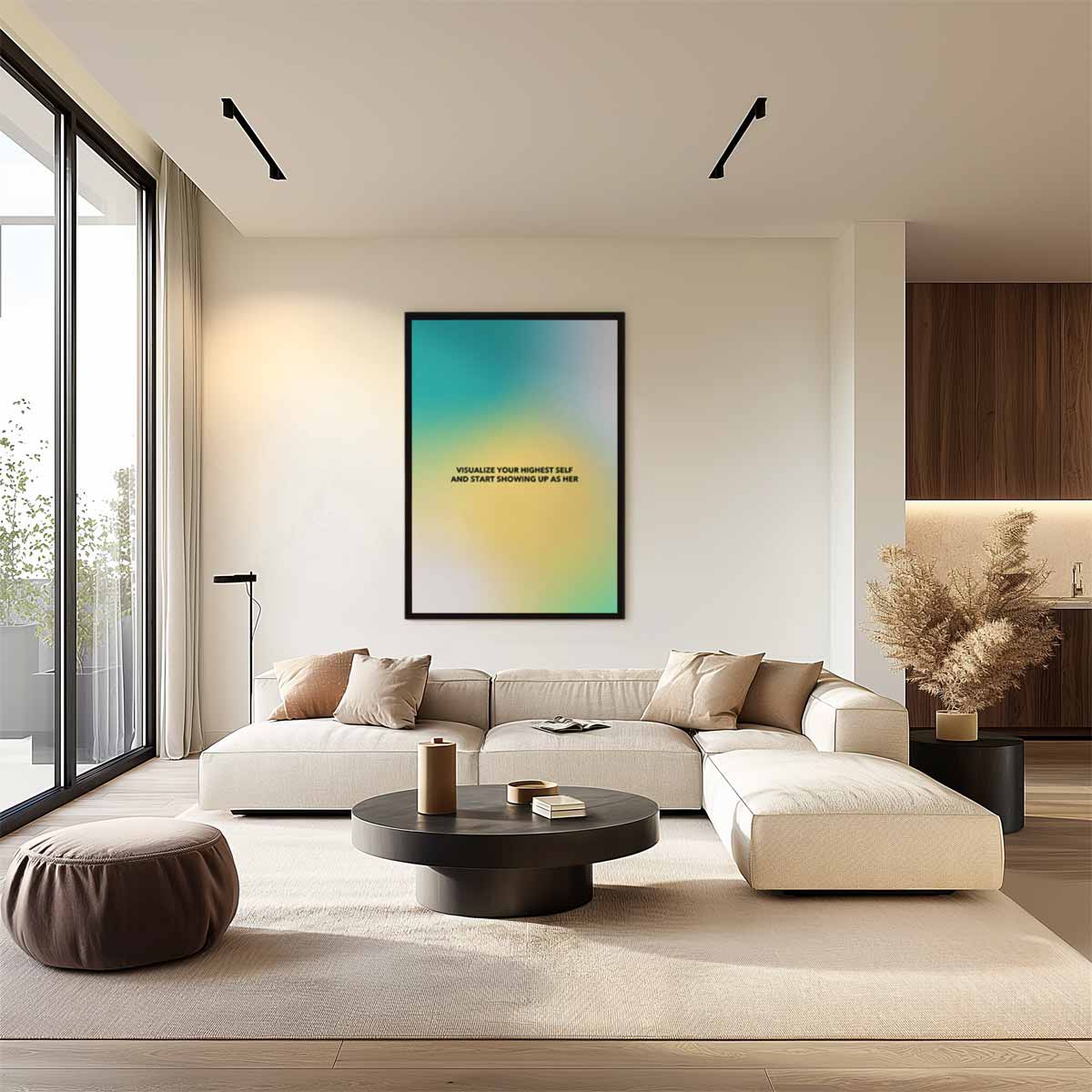 Inspirerende Vrouwelijke Visualisatie Poster Kunstwerk-canvas-dibond-plexiglas-wanddecoratie-WallArtistic
