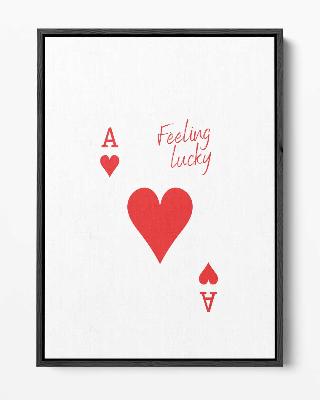 Feeling Lucky Kaartkunst Kunstwerk-canvas-dibond-plexiglas-wanddecoratie-WallArtistic