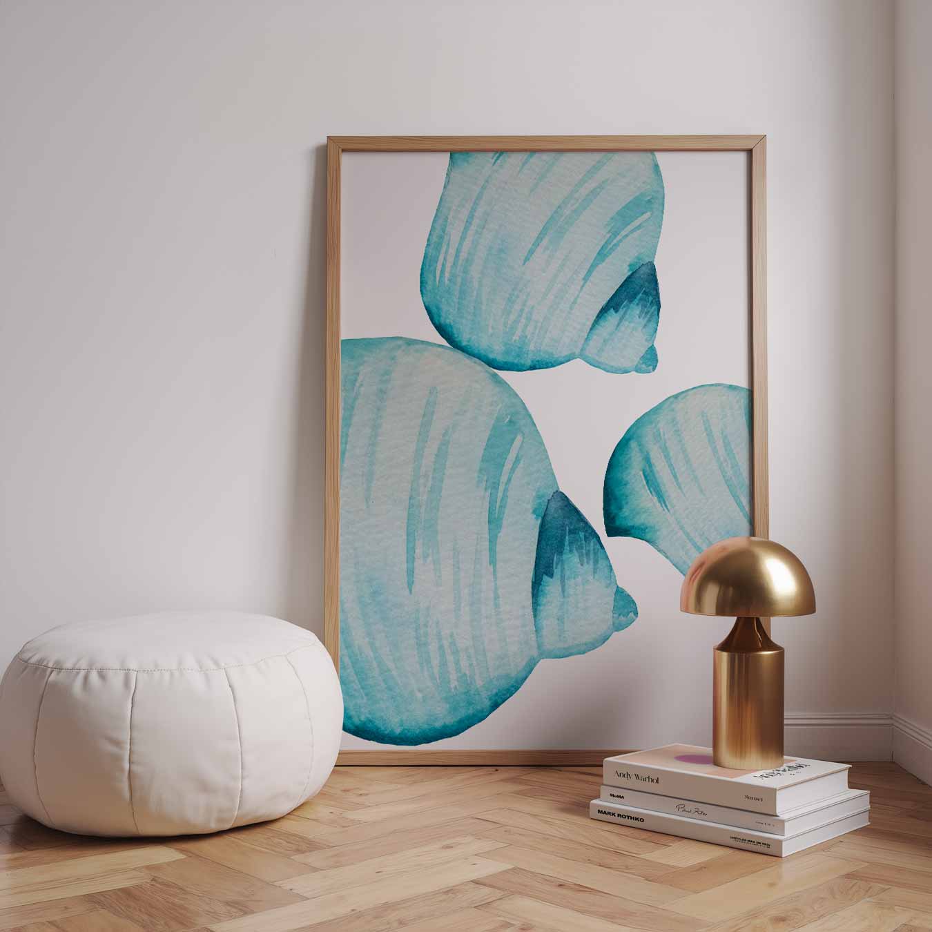 Abstracte Schelpen Poster-WallArtistic