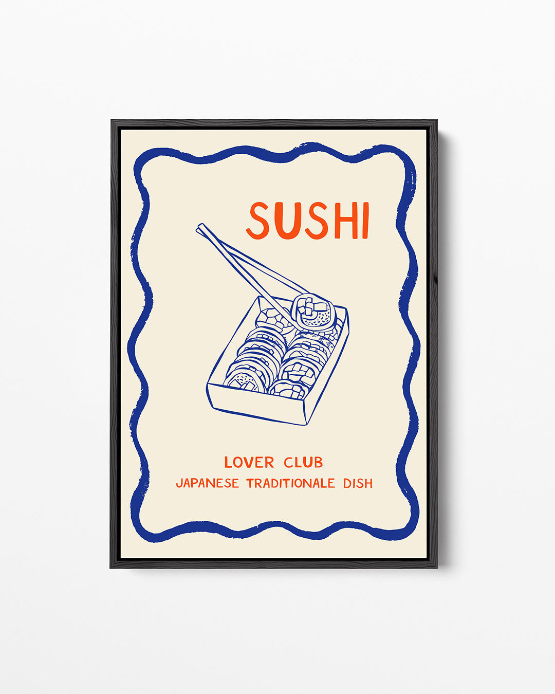 Grafische sushi illustratie Kunstwerk