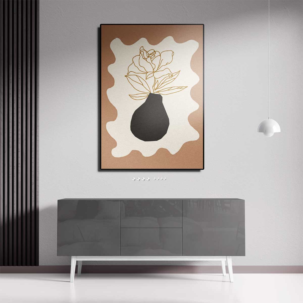 Moderne Bloem Kunstwerk-canvas-dibond-plexiglas-wanddecoratie-WallArtistic