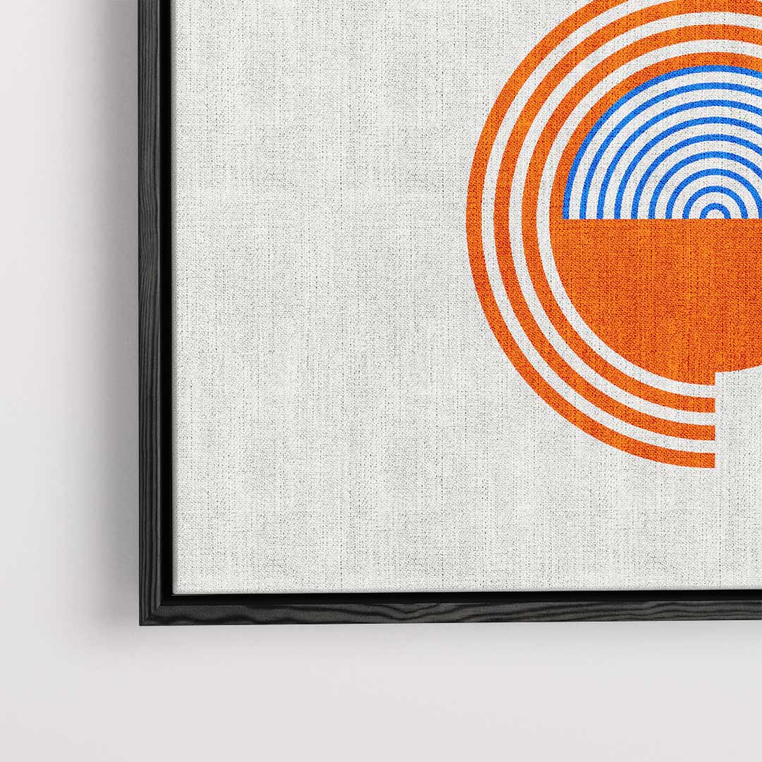 Kleurrijke Geometrische Cirkelpatronen Kunstwerk-canvas-dibond-plexiglas-wanddecoratie-WallArtistic