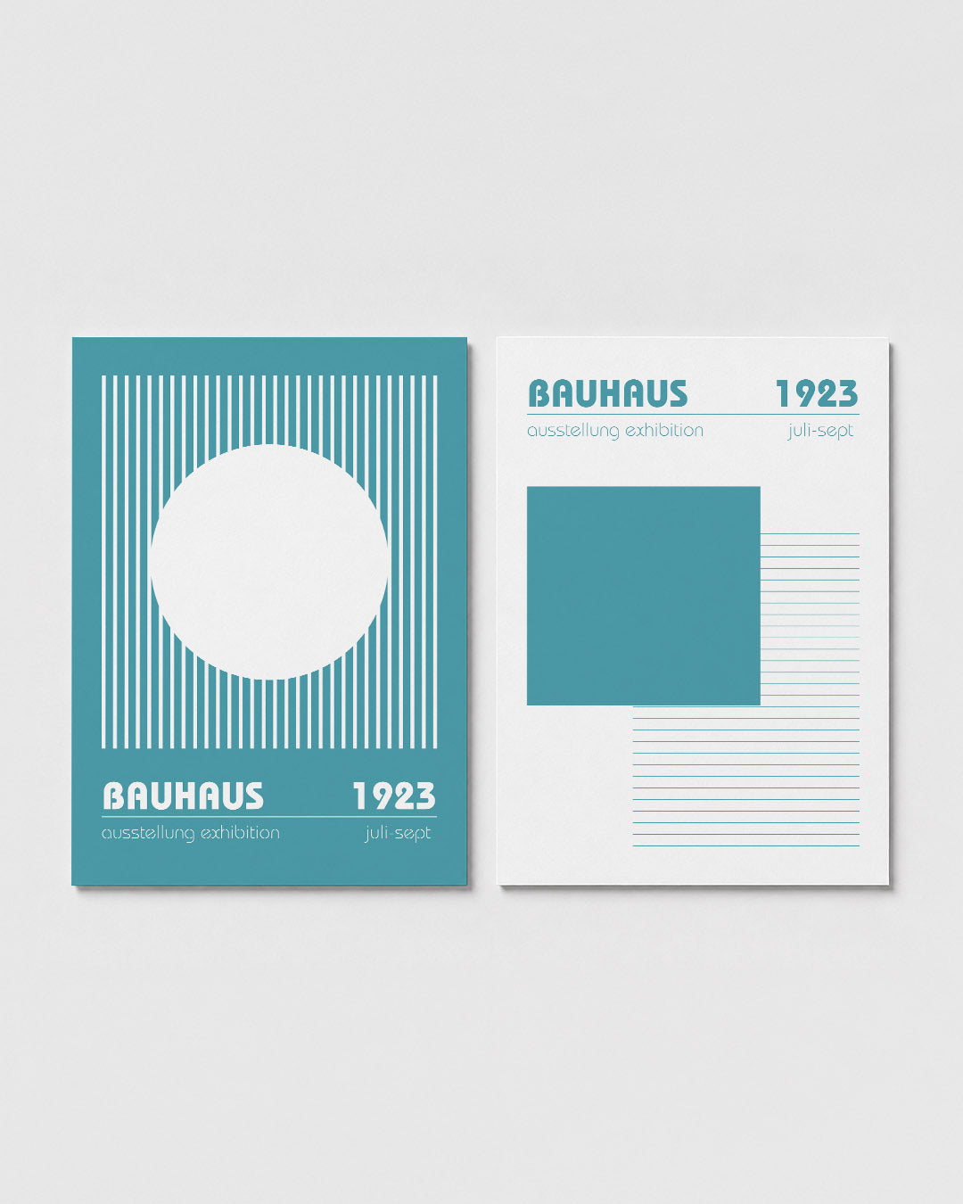 Lijnen en cirkel Posterset