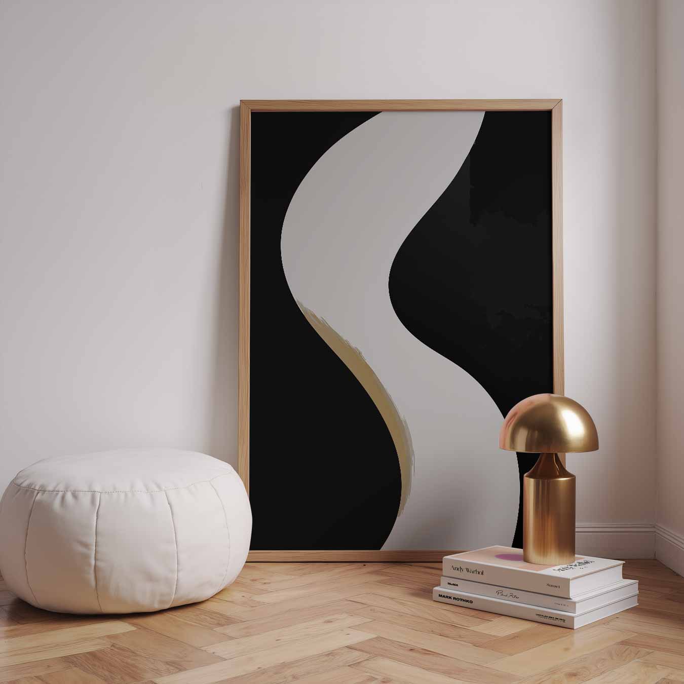 Elegante Abstracte Vorm Poster