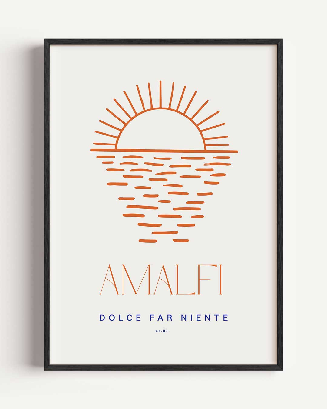 Zonnige Amalfi Inspiratieposter-WallArtistic