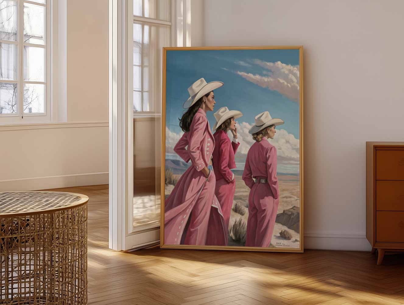 Stijlvolle Cowboy-Chic Poster