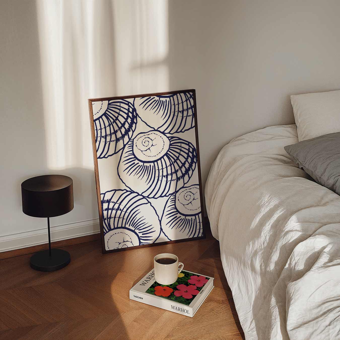 Strandhuis Stijl Schelpenposter