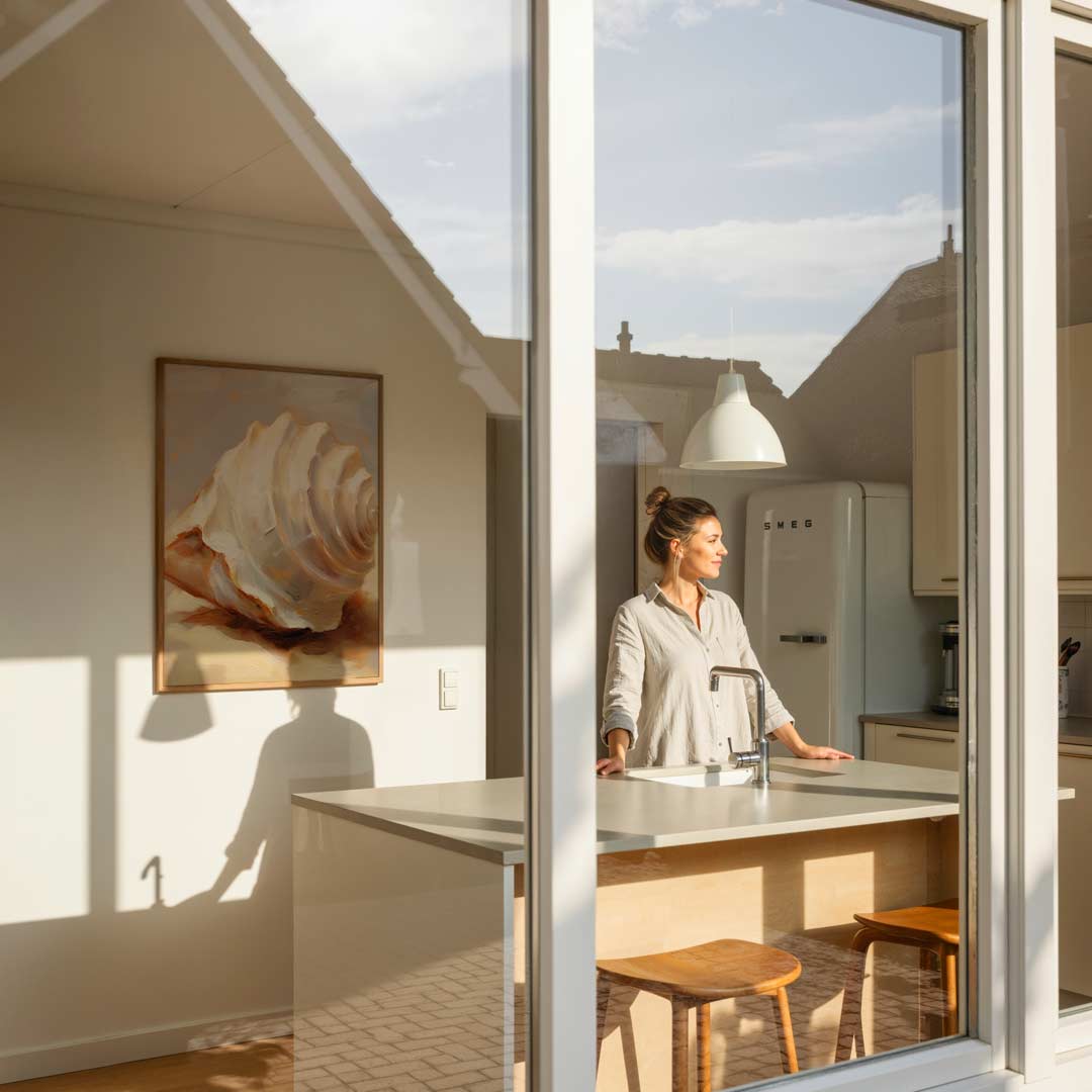 Zomers Schilderszeeschelp Poster-WallArtistic