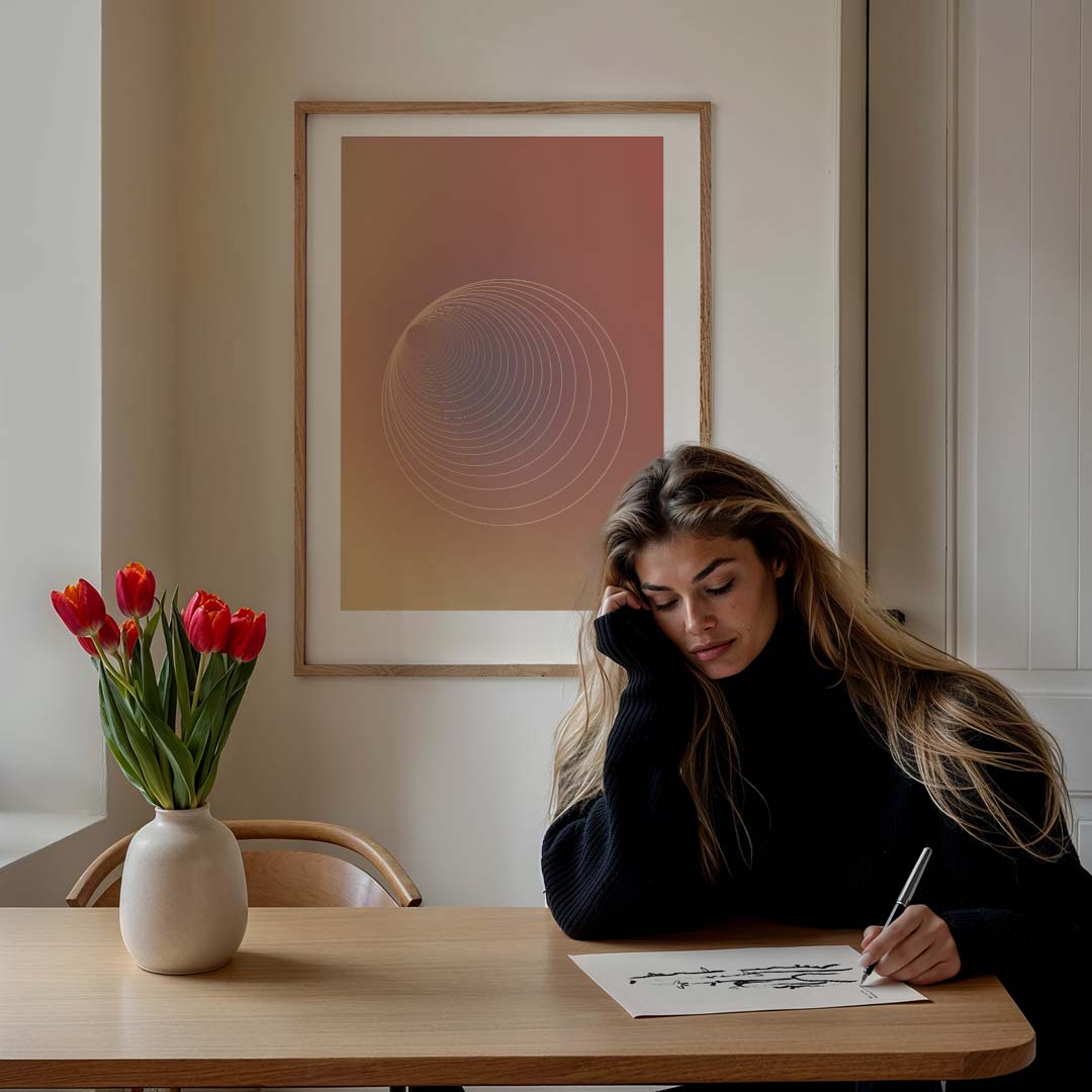 Hypnotiserende Cirkelposter-WallArtistic