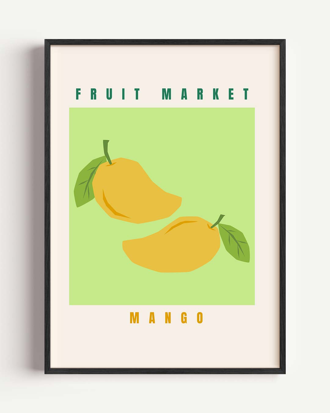 Fruitige Mango Markt Poster-WallArtistic