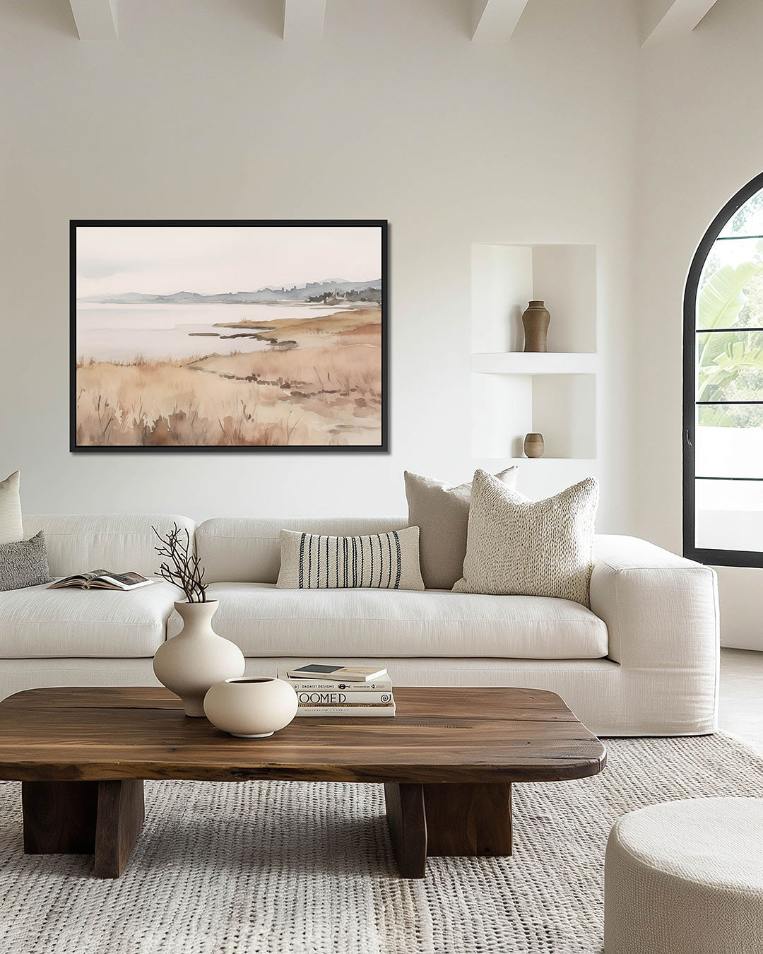 Rustige landschap weergave Kunstwerk