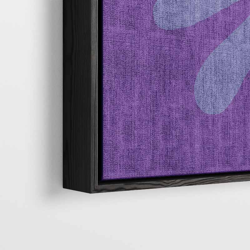 Speelse Paarse Vormen Kunstwerk-canvas-dibond-plexiglas-wanddecoratie-WallArtistic