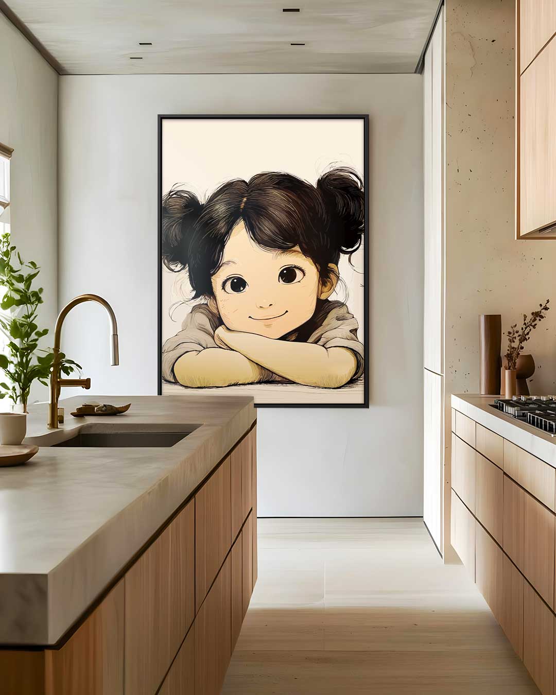 Stralende Kinderblik Kunstwerk-canvas-dibond-plexiglas-wanddecoratie-WallArtistic