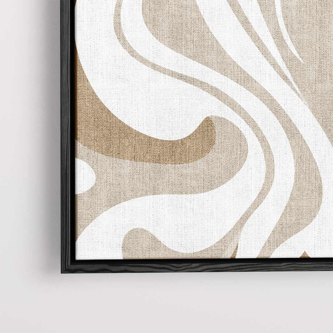 Golvende Aardetinten Wandprint Kunstwerk-canvas-dibond-plexiglas-wanddecoratie-WallArtistic