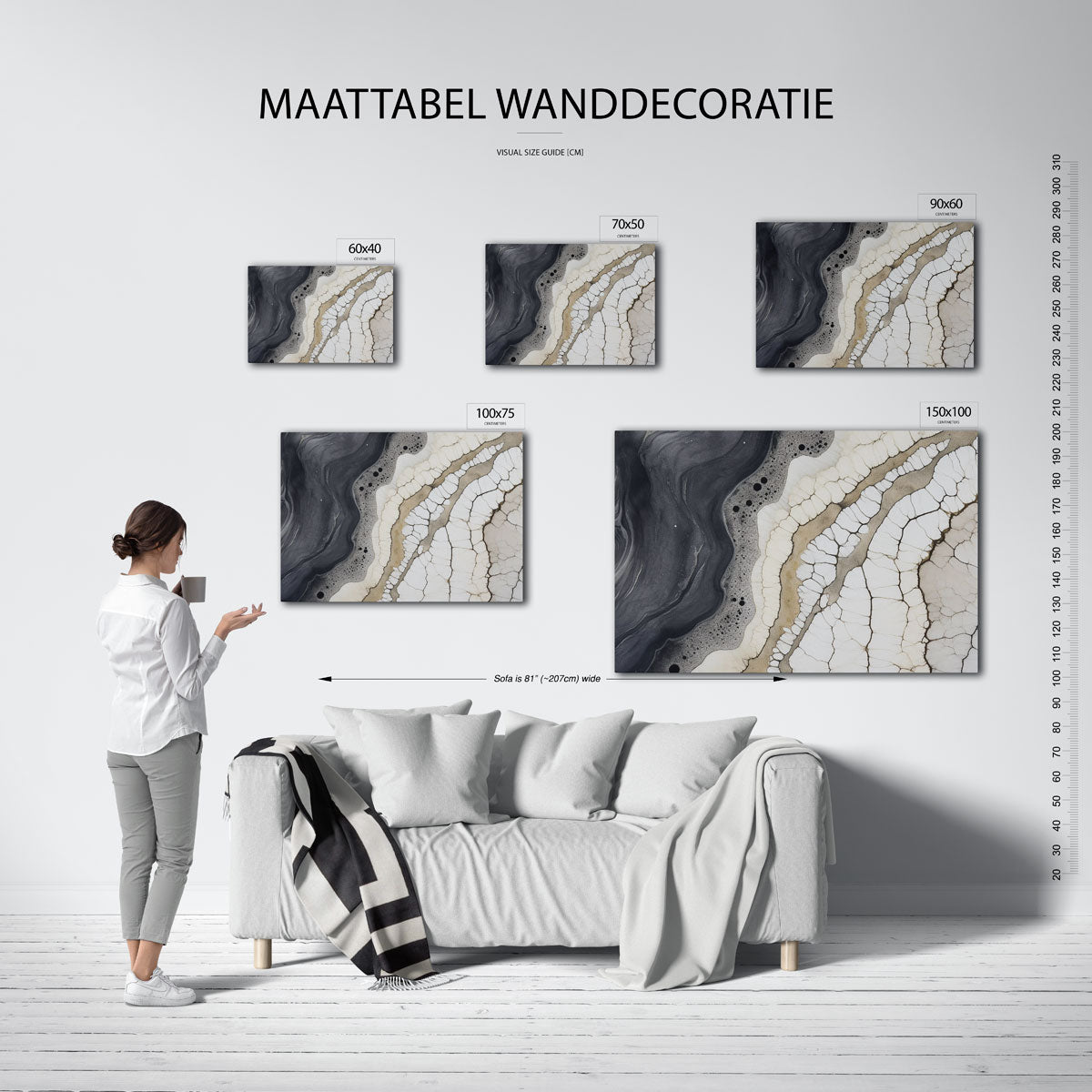 Organische lijnen Kunstwerk
