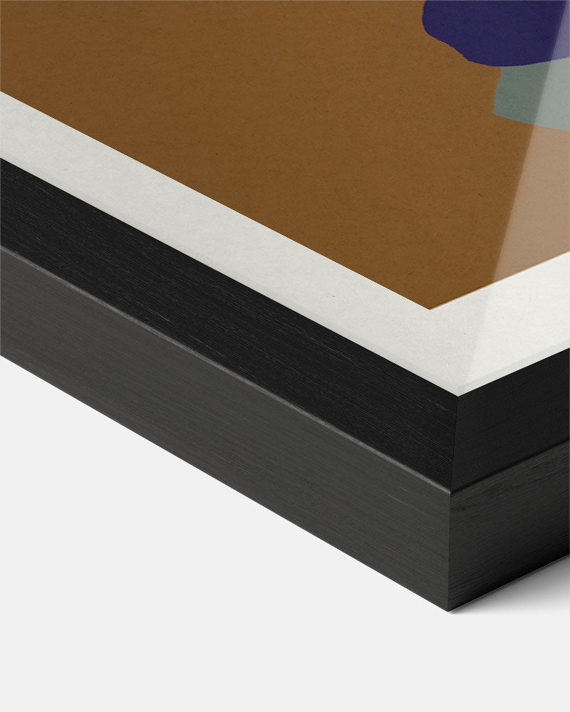 Abstracte Aardetinten Kunstposter-WallArtistic