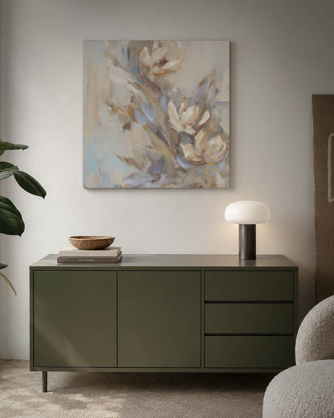 Dromerige bloemvormen Kunstwerk