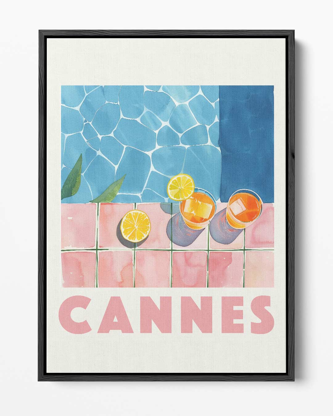 Zonnige Dagen in Cannes Kunstwerk-canvas-dibond-plexiglas-wanddecoratie-WallArtistic