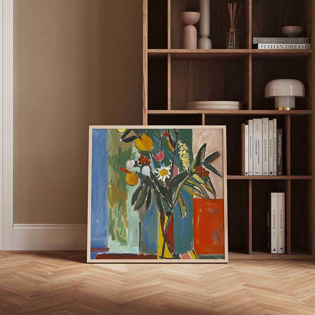 Bloemen en fruit Poster
