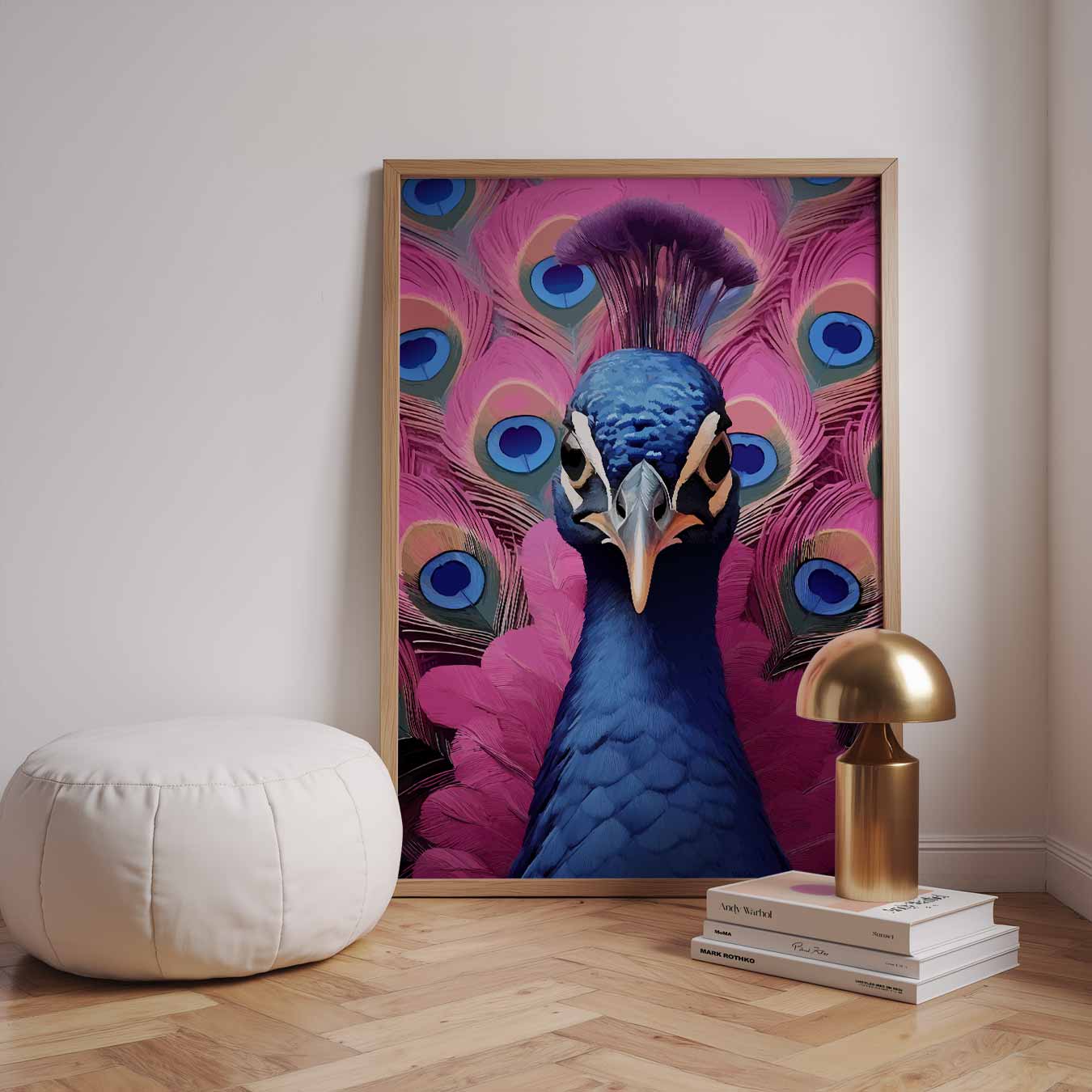 Vrolijke Pauwenpracht Poster-WallArtistic