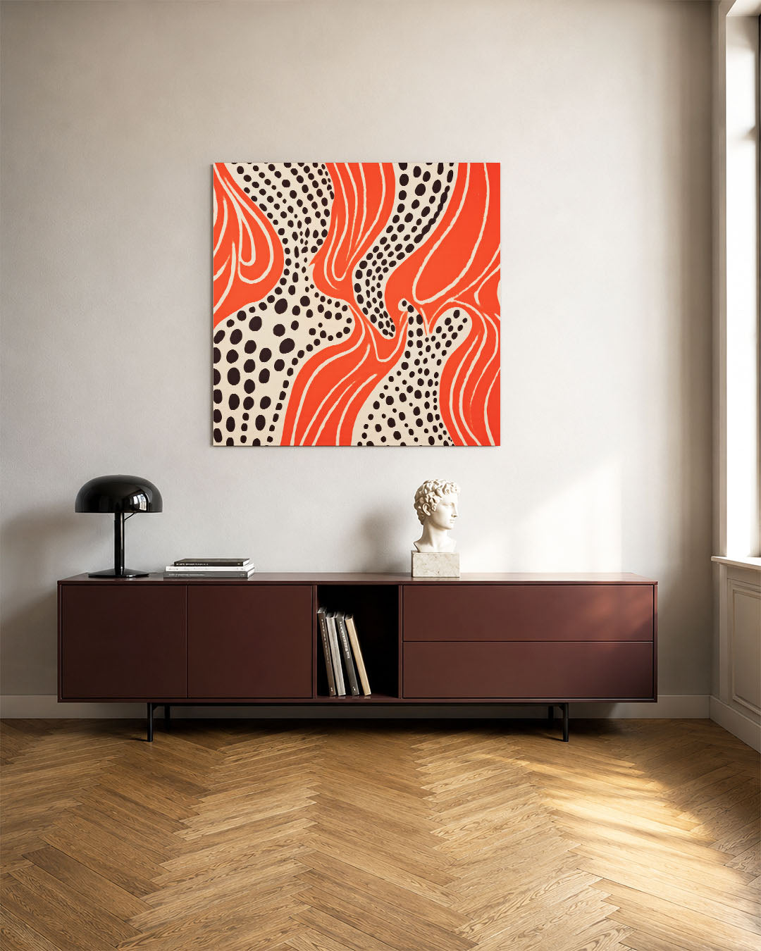 Golvende patronen Kunstwerk
