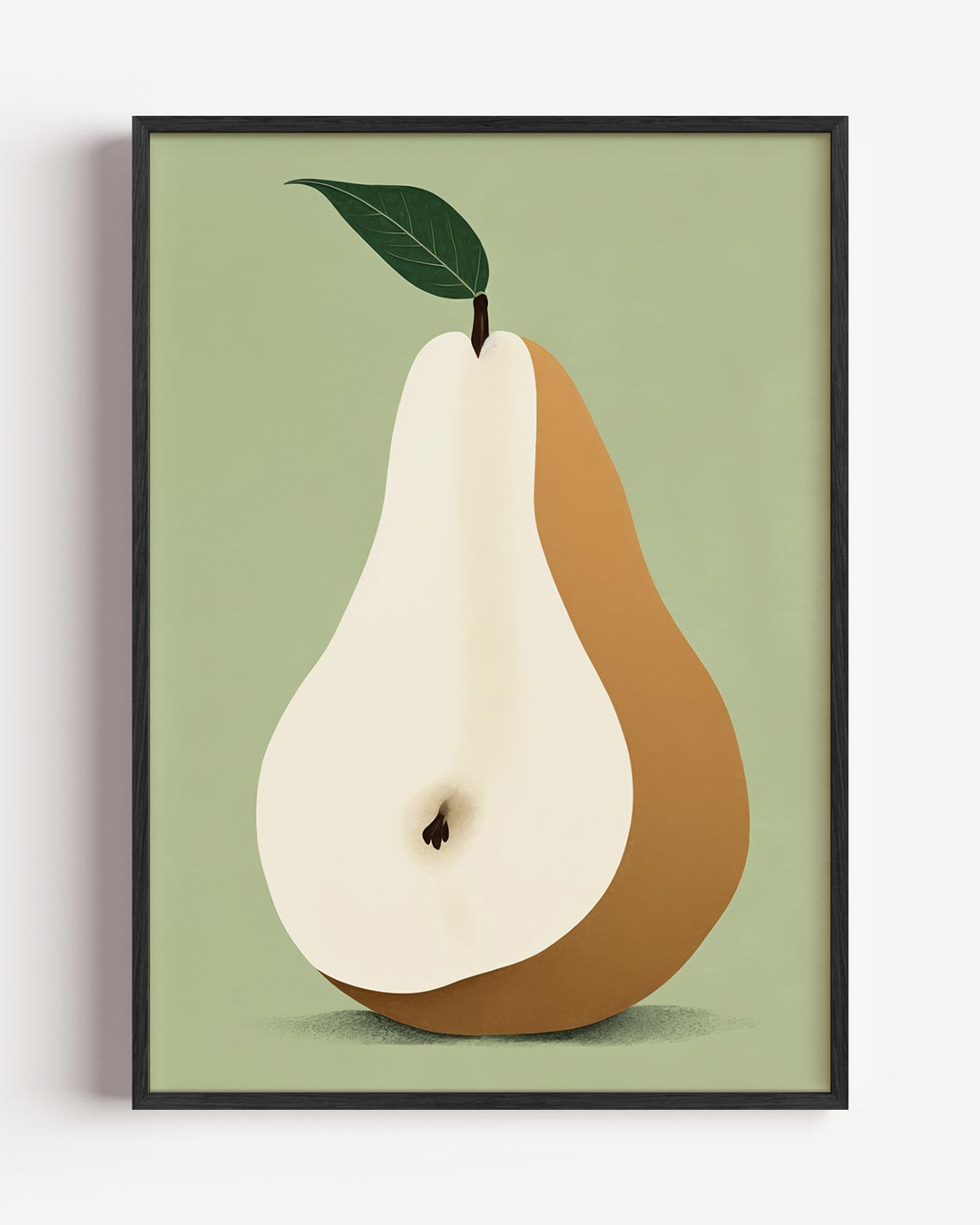 Stijlvolle Peer Illustratie Poster-WallArtistic