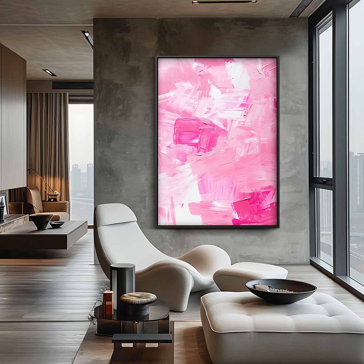 Roze Dromen Kunstwerk-canvas-dibond-plexiglas-wanddecoratie-WallArtistic