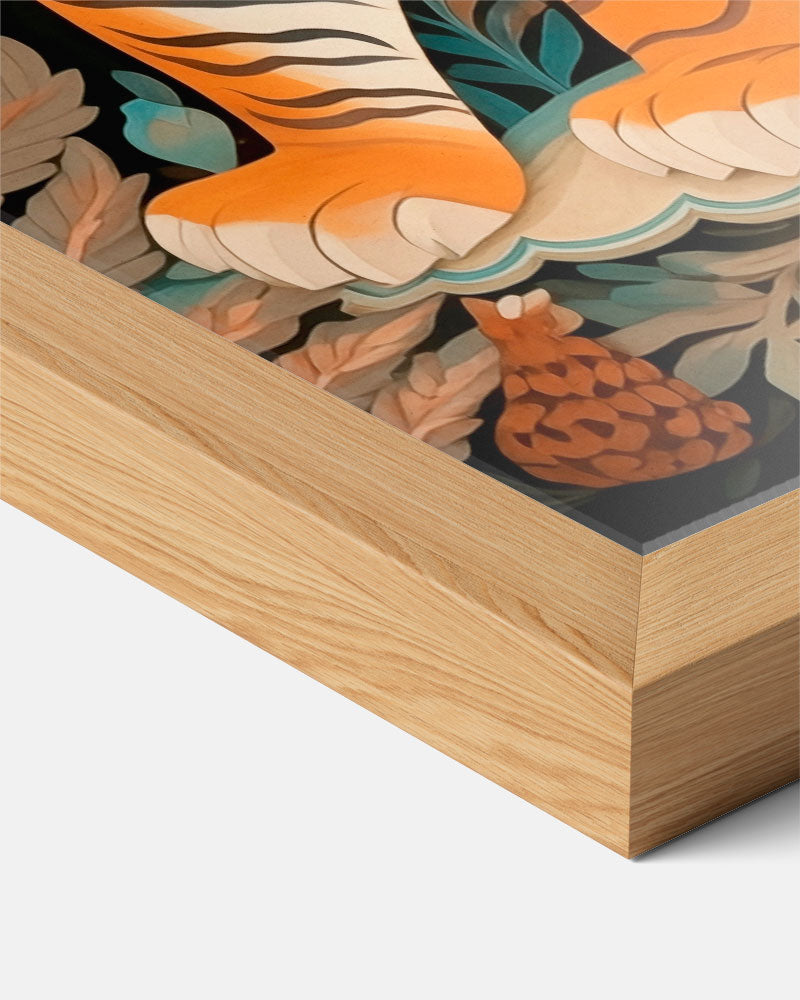 Stoere Tijger Jungle Poster-WallArtistic