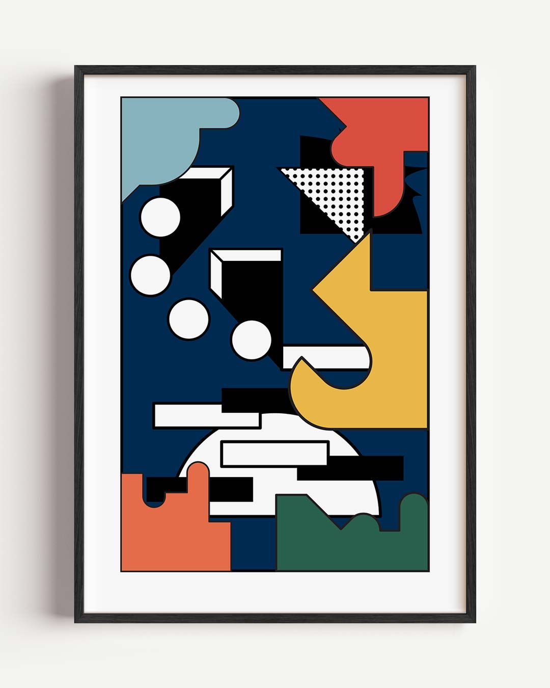 Retro Geometrische Kunstposter