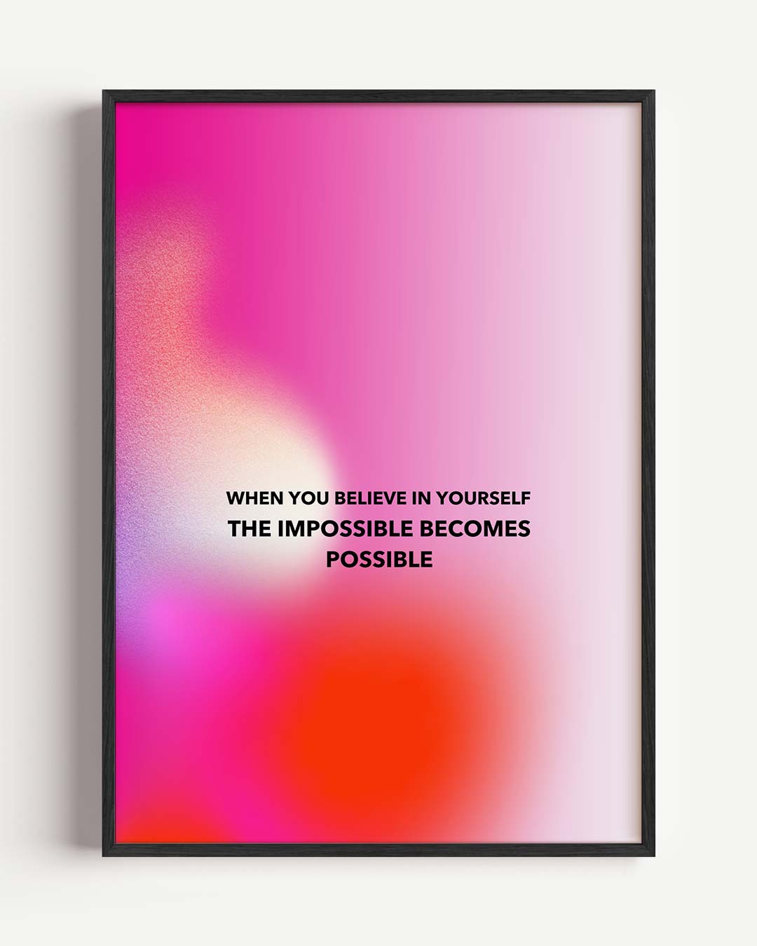 Inspirerende Motivatieposter Roze Poster-WallArtistic