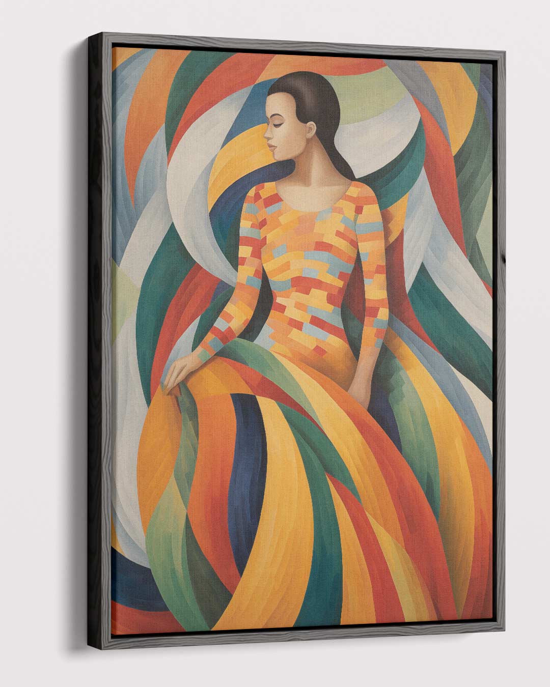 Kleurrijke Harmonie Kunstwerk-canvas-dibond-plexiglas-wanddecoratie-WallArtistic